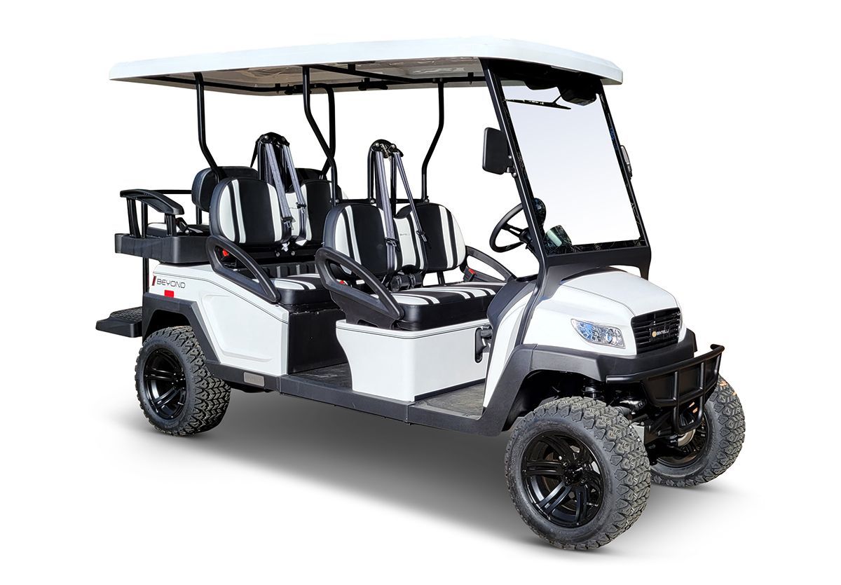 Bintelli white golf cart