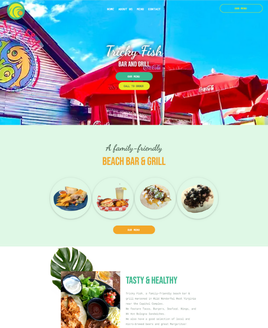 Tricky Fish Bar and Grill site