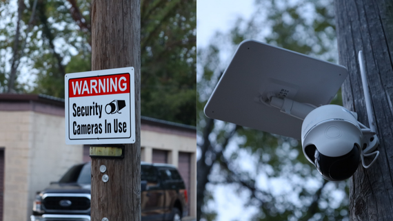 This is an image of Magnolia Storage's security cameras at a storage unit facility in murray ky