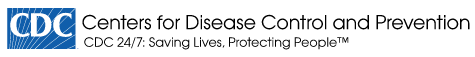 The Centers for Disease Control and Prevention (CDC) logo featuring blue text and a stylized graphic icon. The Centers for Disease Control and Prevention (CDC) logo featuring blue text and a stylized graphic icon.