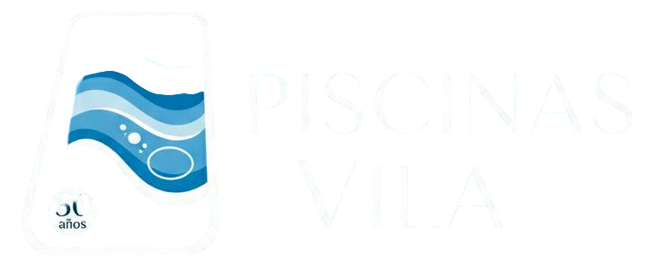 A blue and white logo for piletas del nahuel