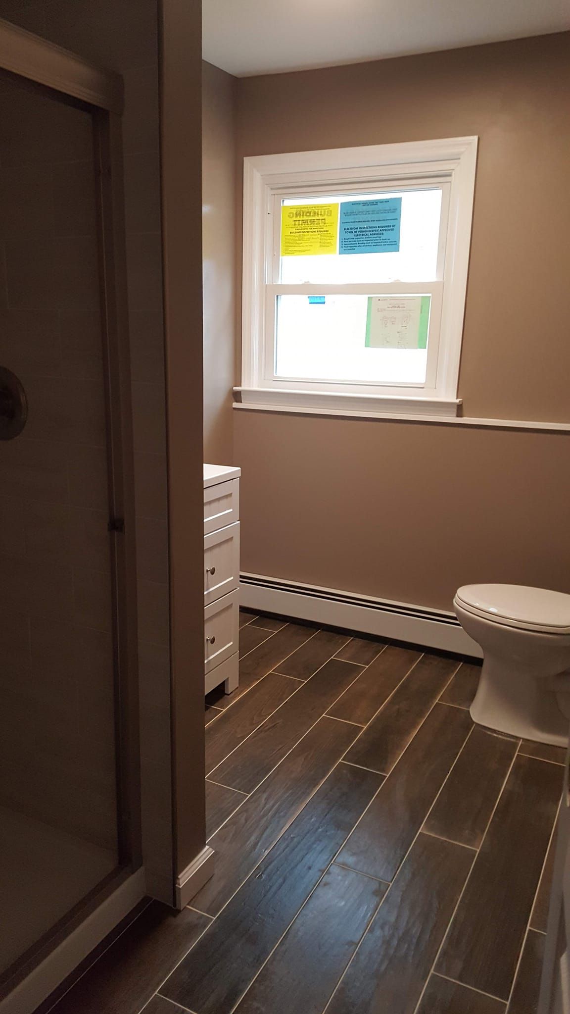 Minimal space of a bathroom