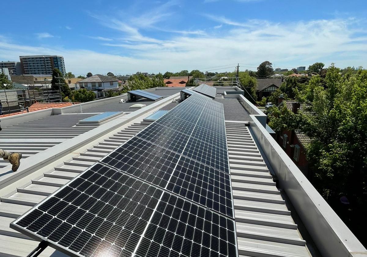 High efficiency solar panels absorbing light