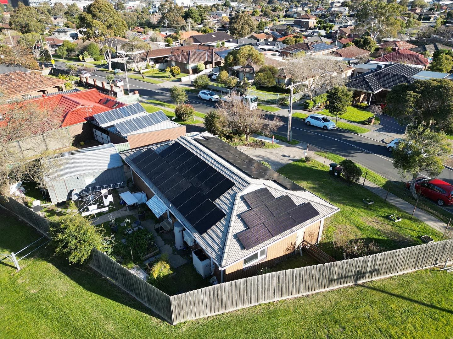REC solar panels on a home in tullamarine
