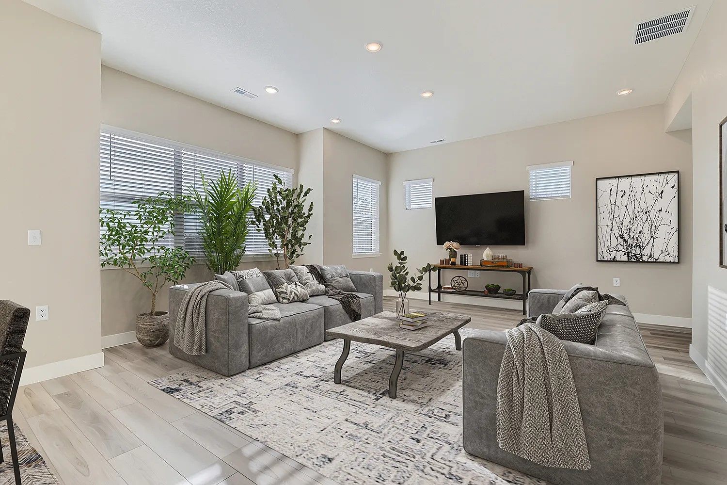 Orange floorplan, first floor living room space
