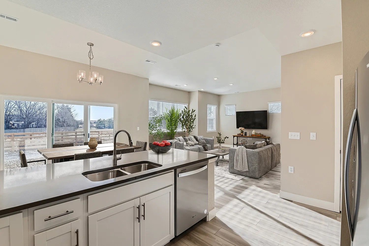 Orange floorplan, first floor kitchen space