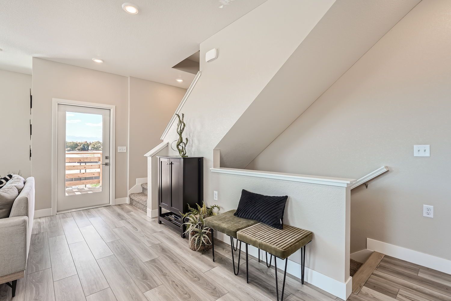 Blue floor plan primary bedroom