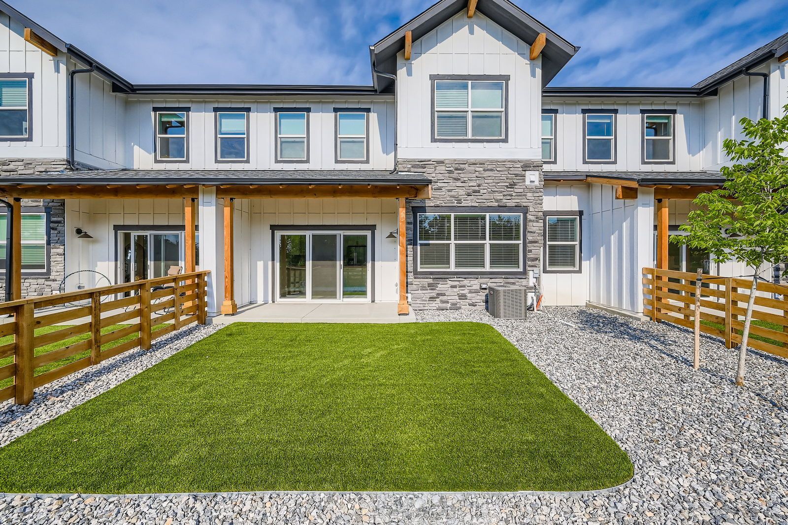 Orange floorplan, first floor backyard and patio