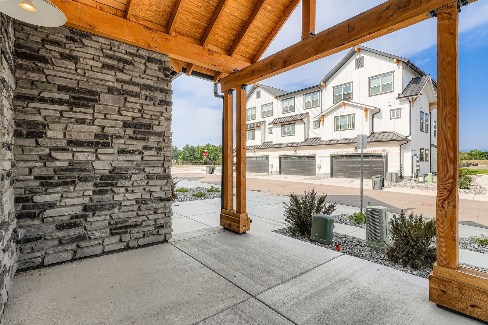 Orange floorplan, first floor front entrance patio