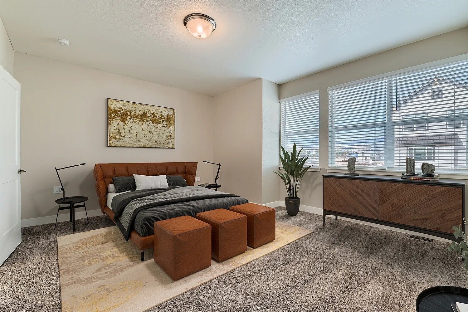 Orange floorplan, second floor primary bedroom space
