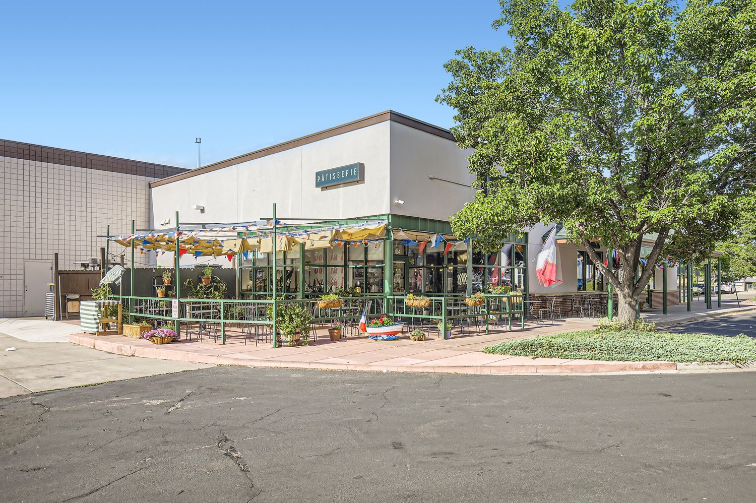 Front entrance of shop