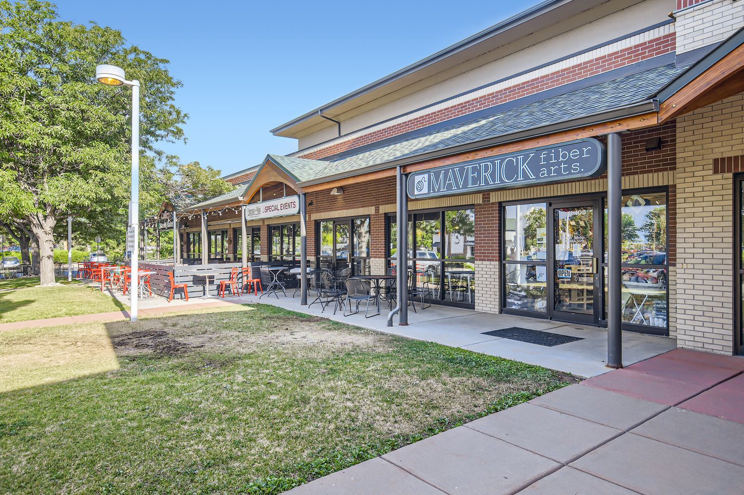 Front entrance of shop