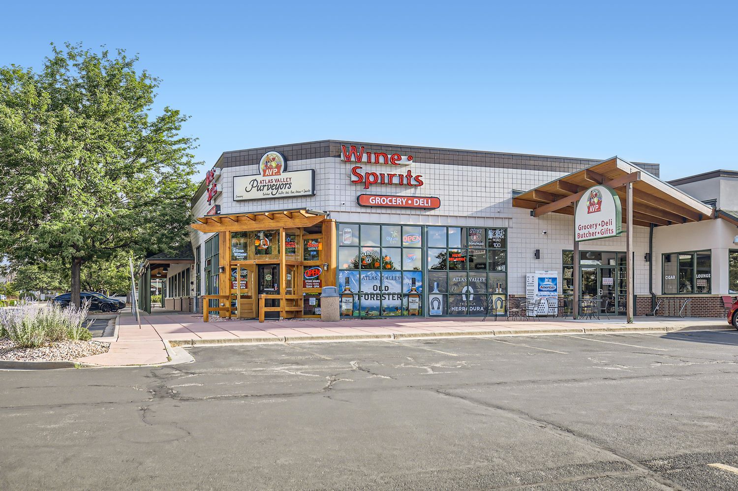 Front entrance of shop
