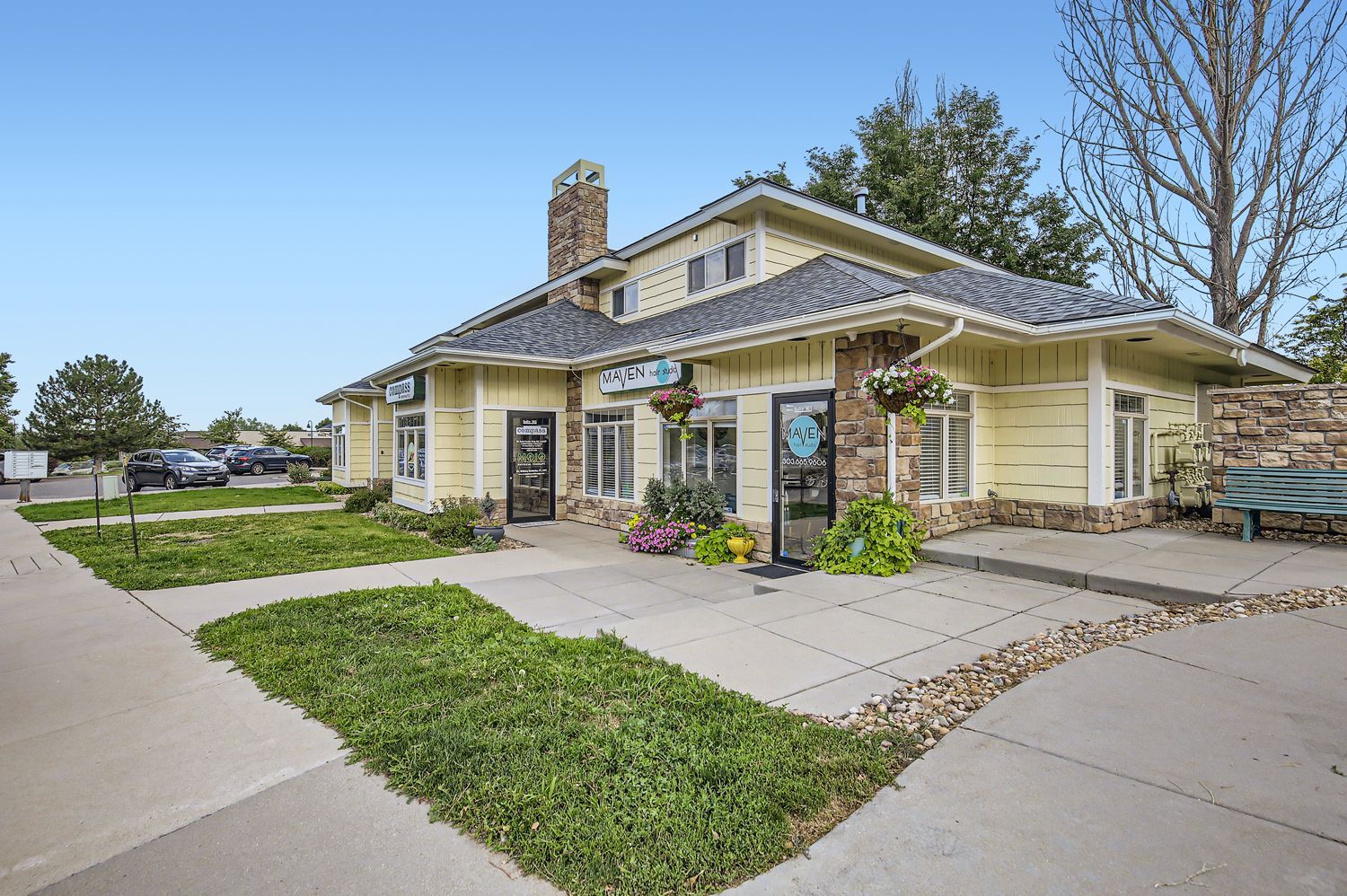 Front entrance of shop