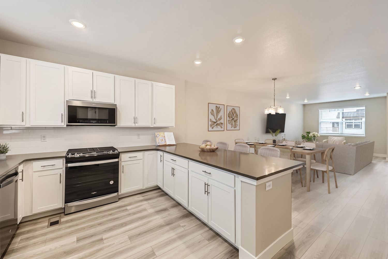 Kitchen space three story units