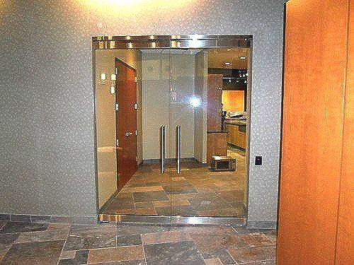 Installed Glass Doors — Madison, WI — Patriot Glass LLC