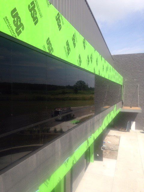 Long Glass Window of Building — Madison, WI — Patriot Glass LLC