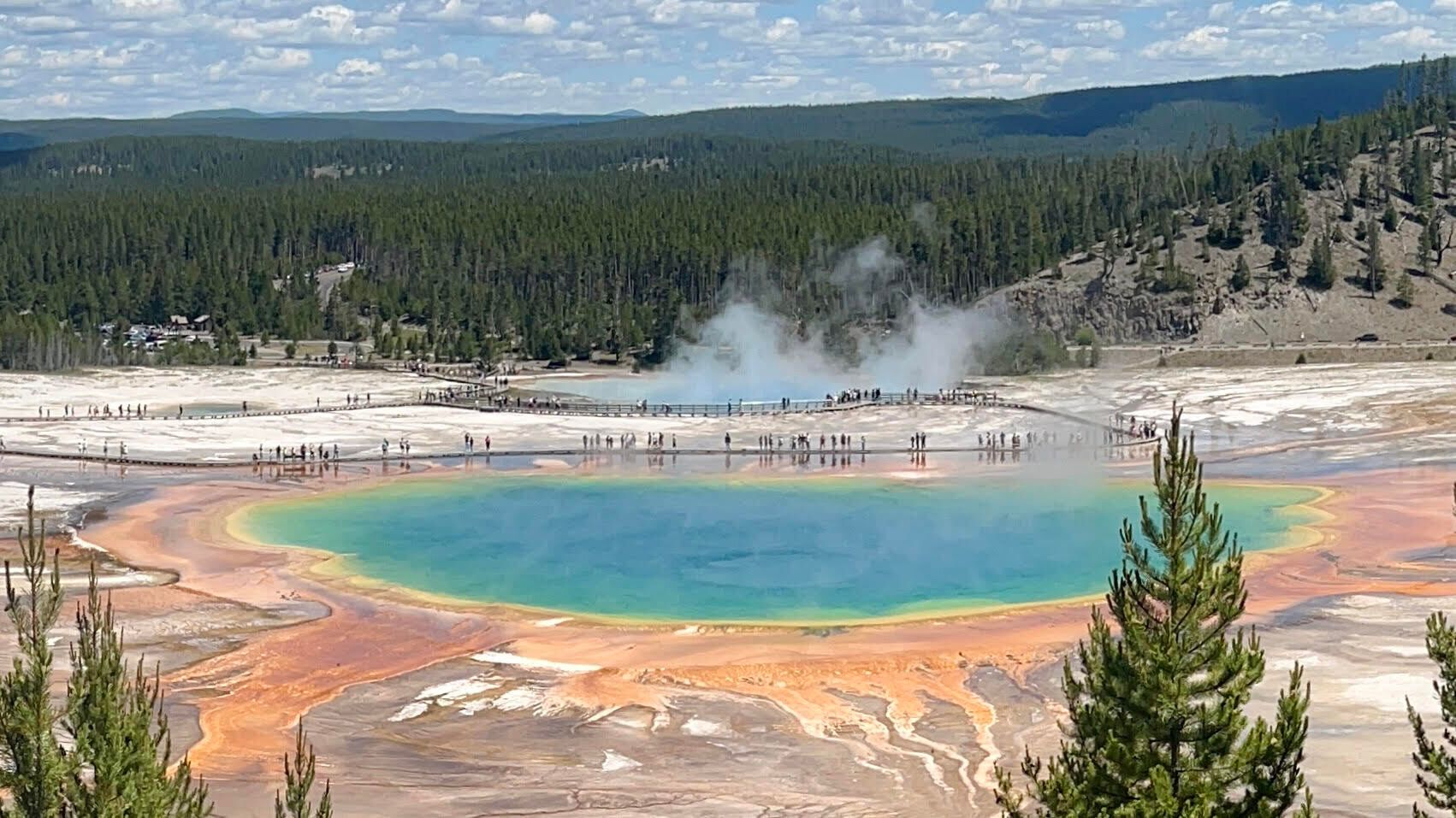 Grand Prismatic Spring in Yellowstone National Park.