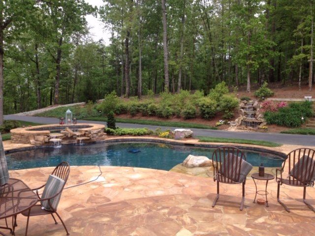 Stone Pool Deck