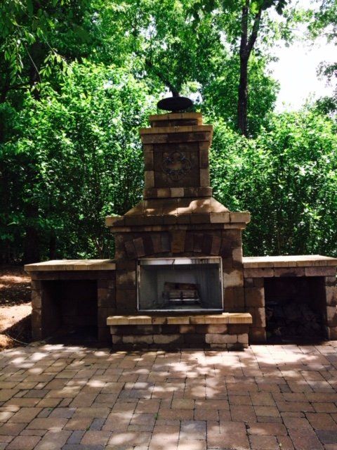 Outdoor Fireplace Install