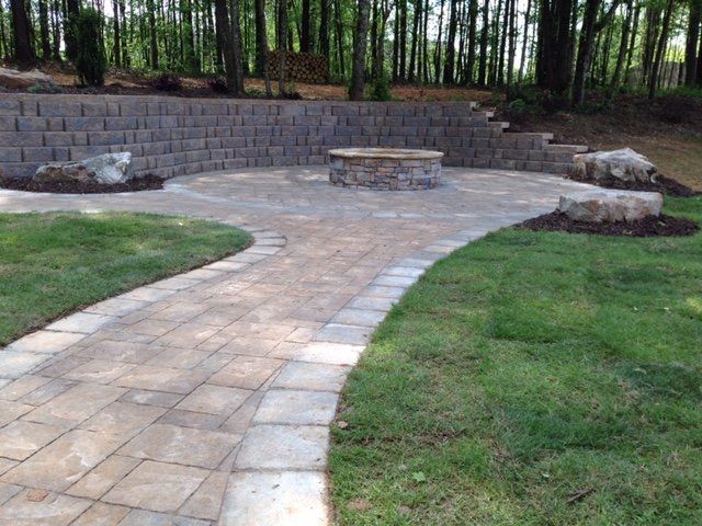 Stone Walkway to Firepit