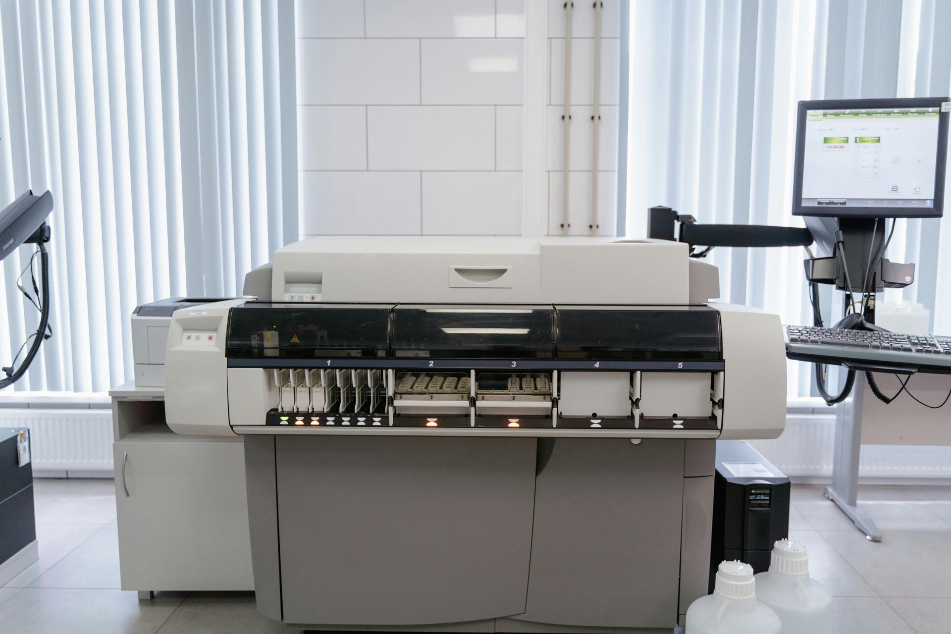 An office printer at the center of the production floor
