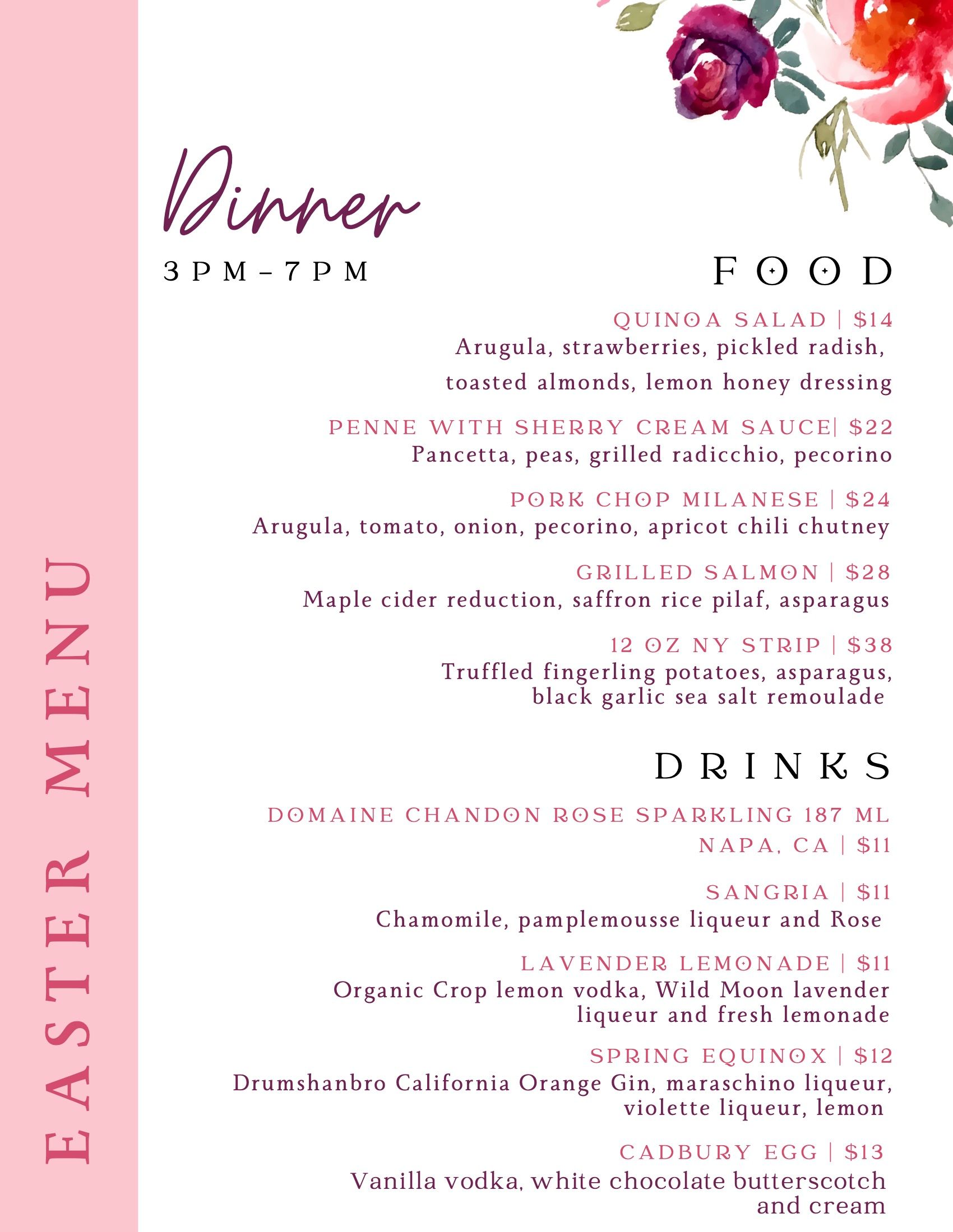 Easter Brunch 2023 At The Barn Granby, CT