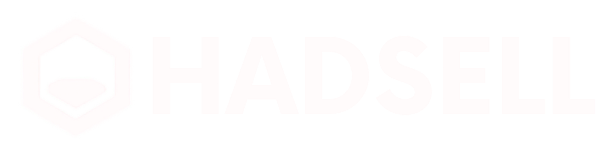 El logotipo de Método Hadsell es un símbolo de infinito dorado.