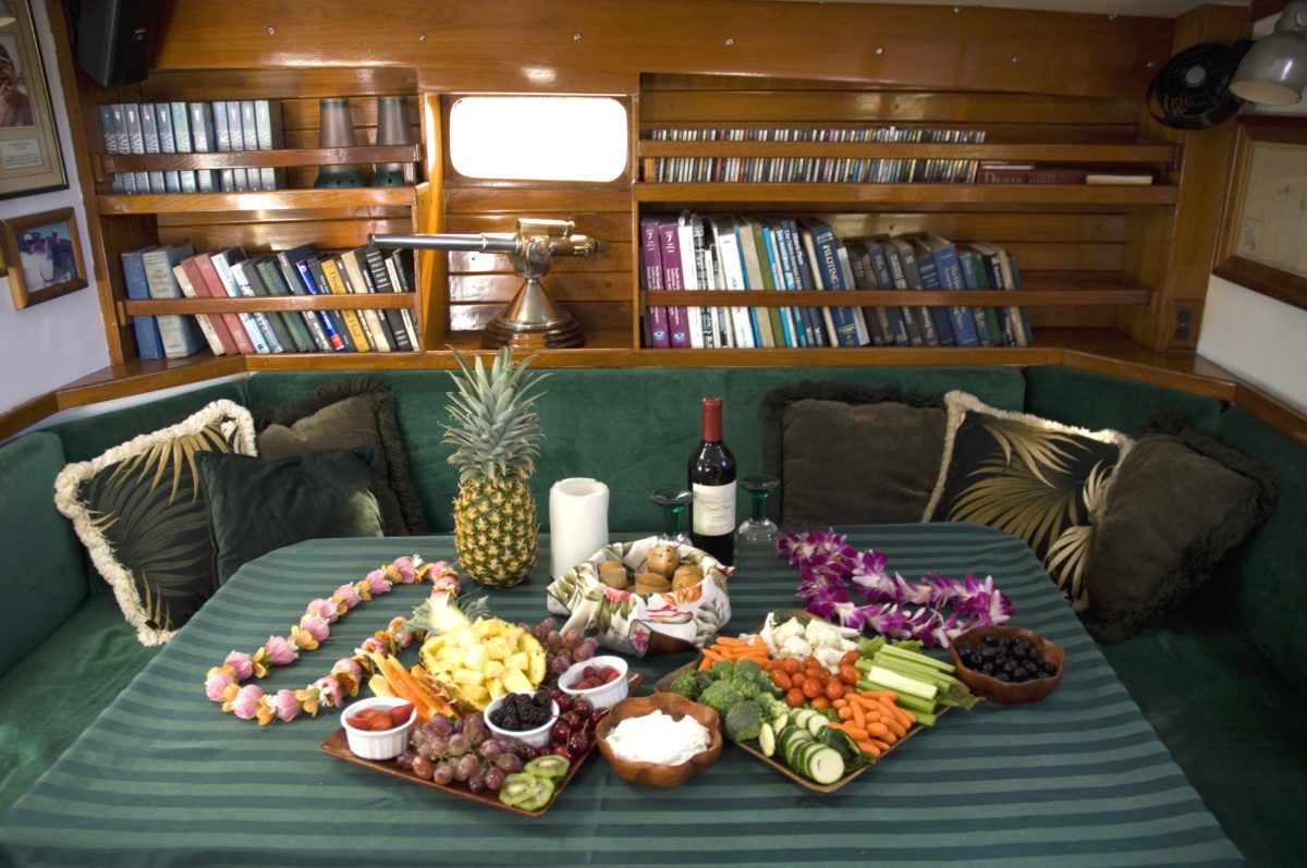 A table with a variety of fruits and vegetables on it