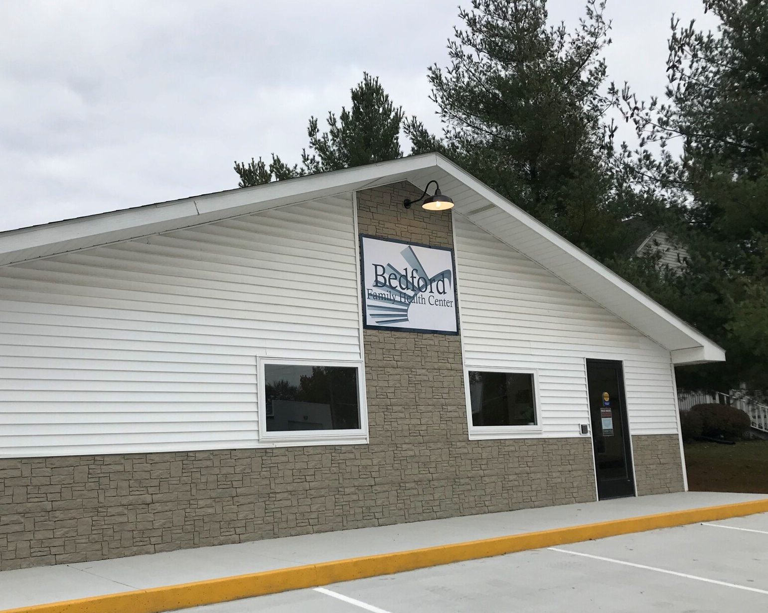 Exterior of the Bedford Family Health Center