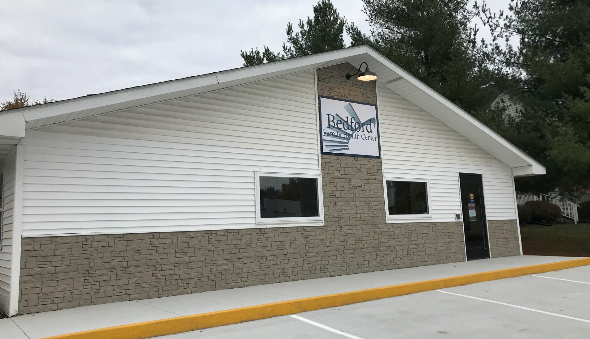 Exterior of the Bedford Family Health Center