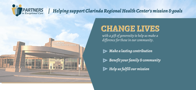 Giving Clarinda Regional Health Center