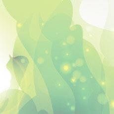 Sfondo astratto composto da forme fluide, morbide e sovrapposte, traslucide