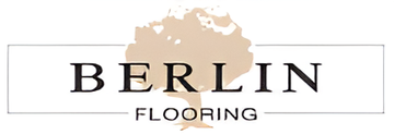 Berlin Flooring logo with tree graphic and text.