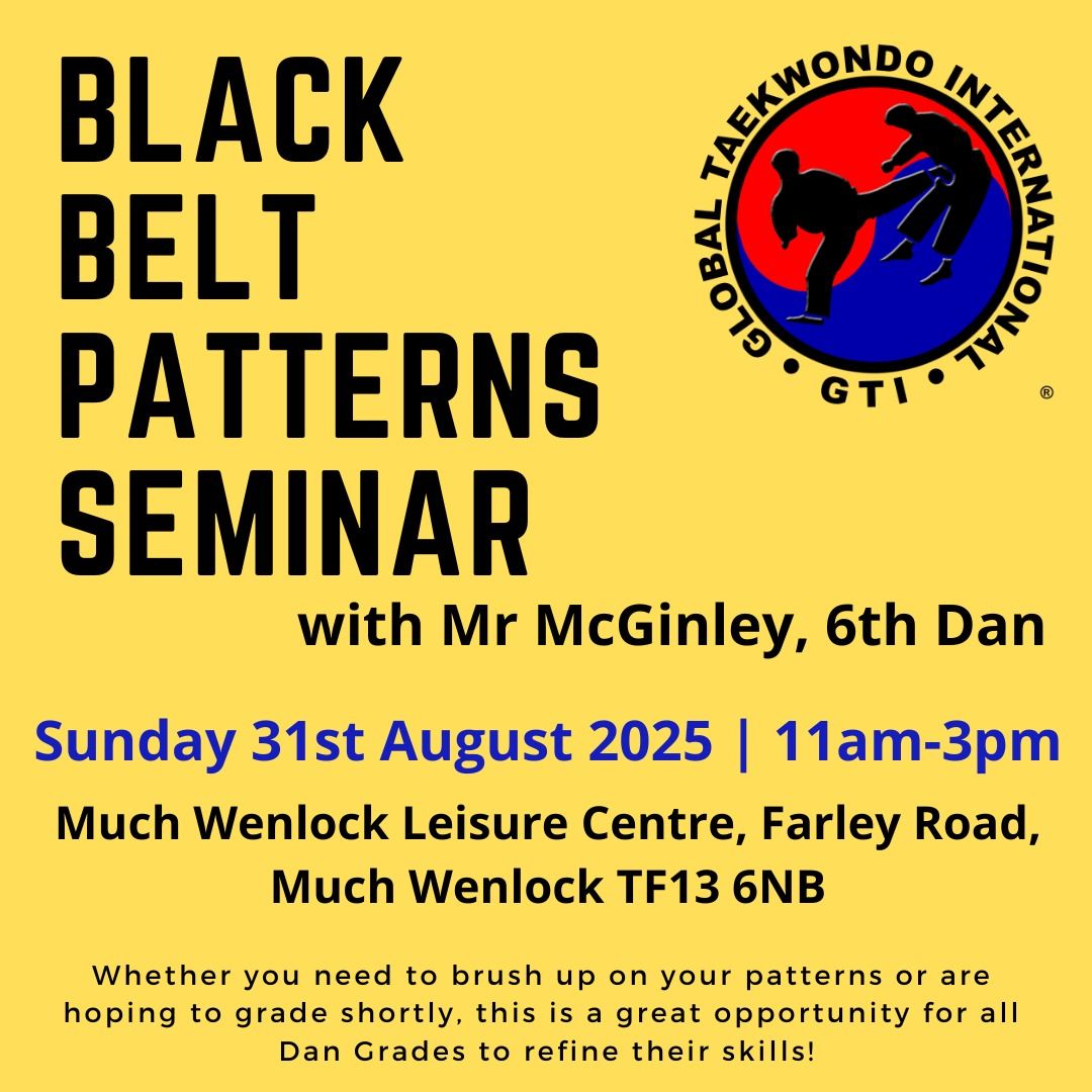 Image of poster for Black Belt Patterns Seminar