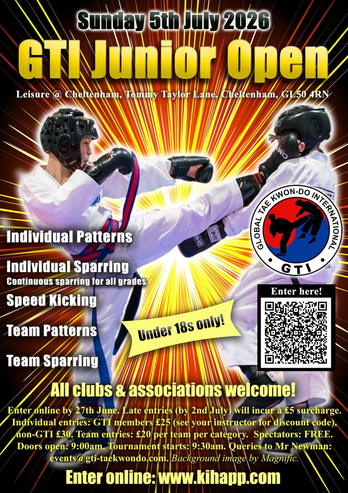 Poster for GTI Junior Open 2026