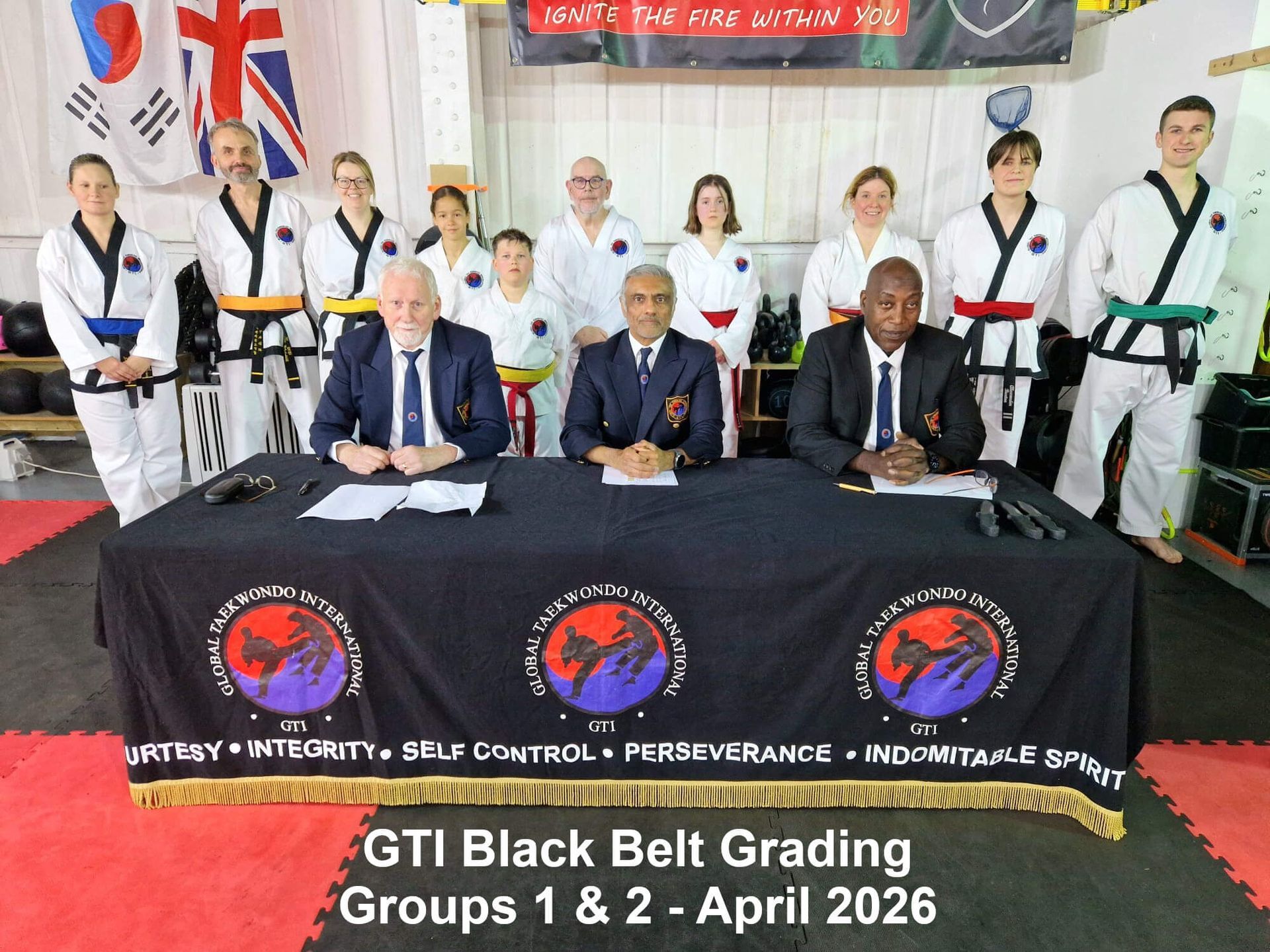 Image of dan grading groups 1 & 2