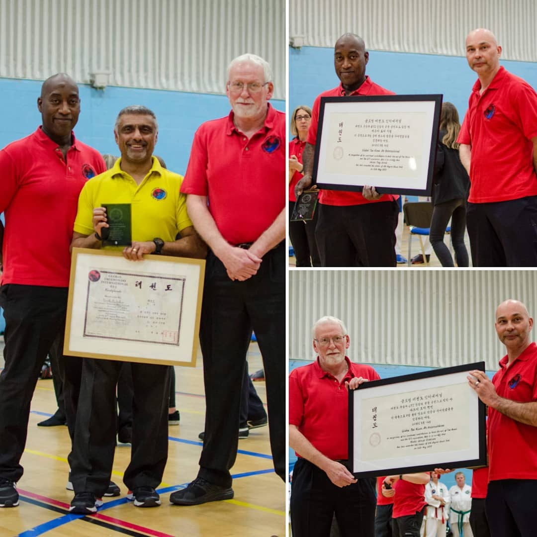 Master Sewell, Badeshia and Cockburn dan awards