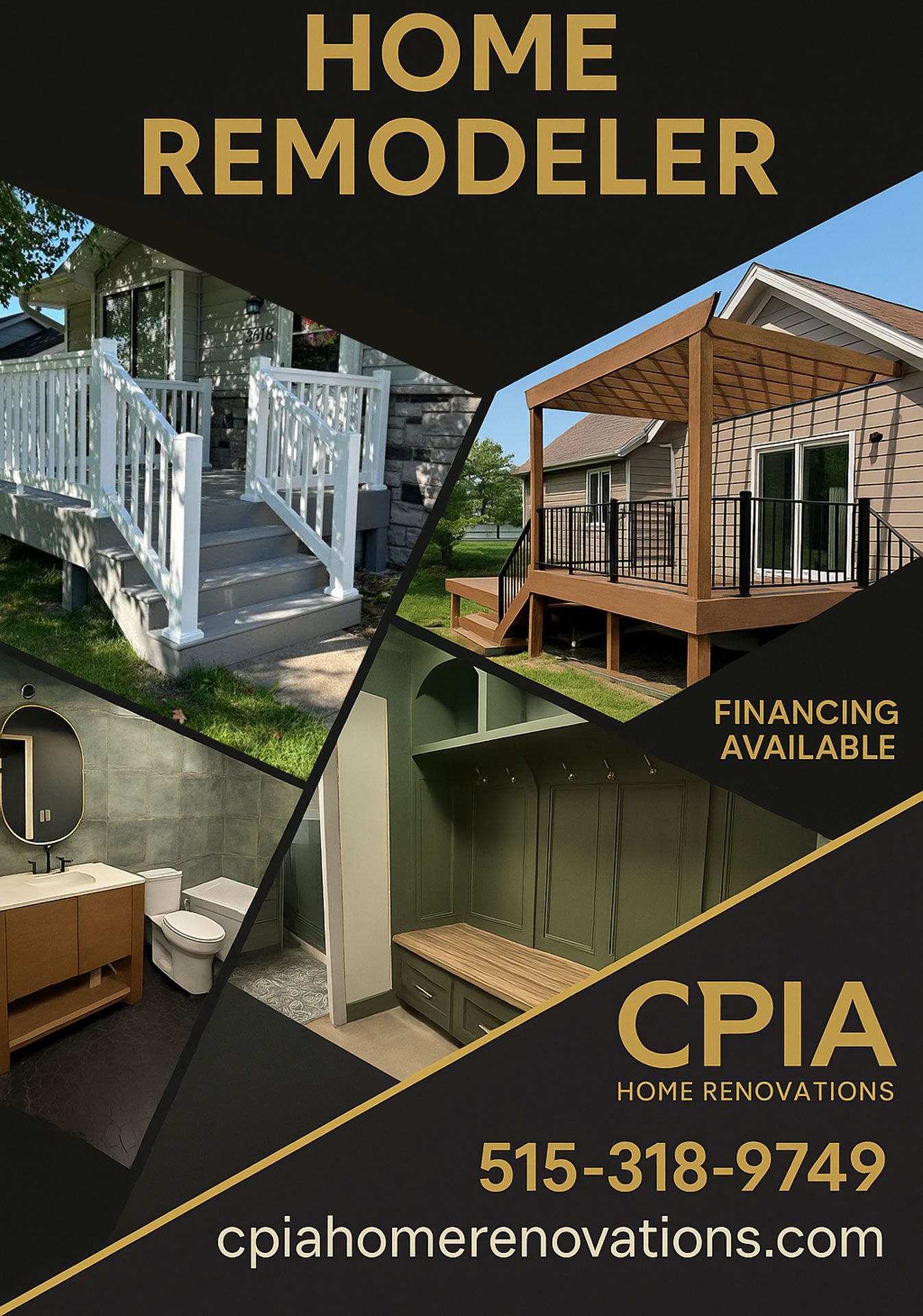 Home renovation advertisement.