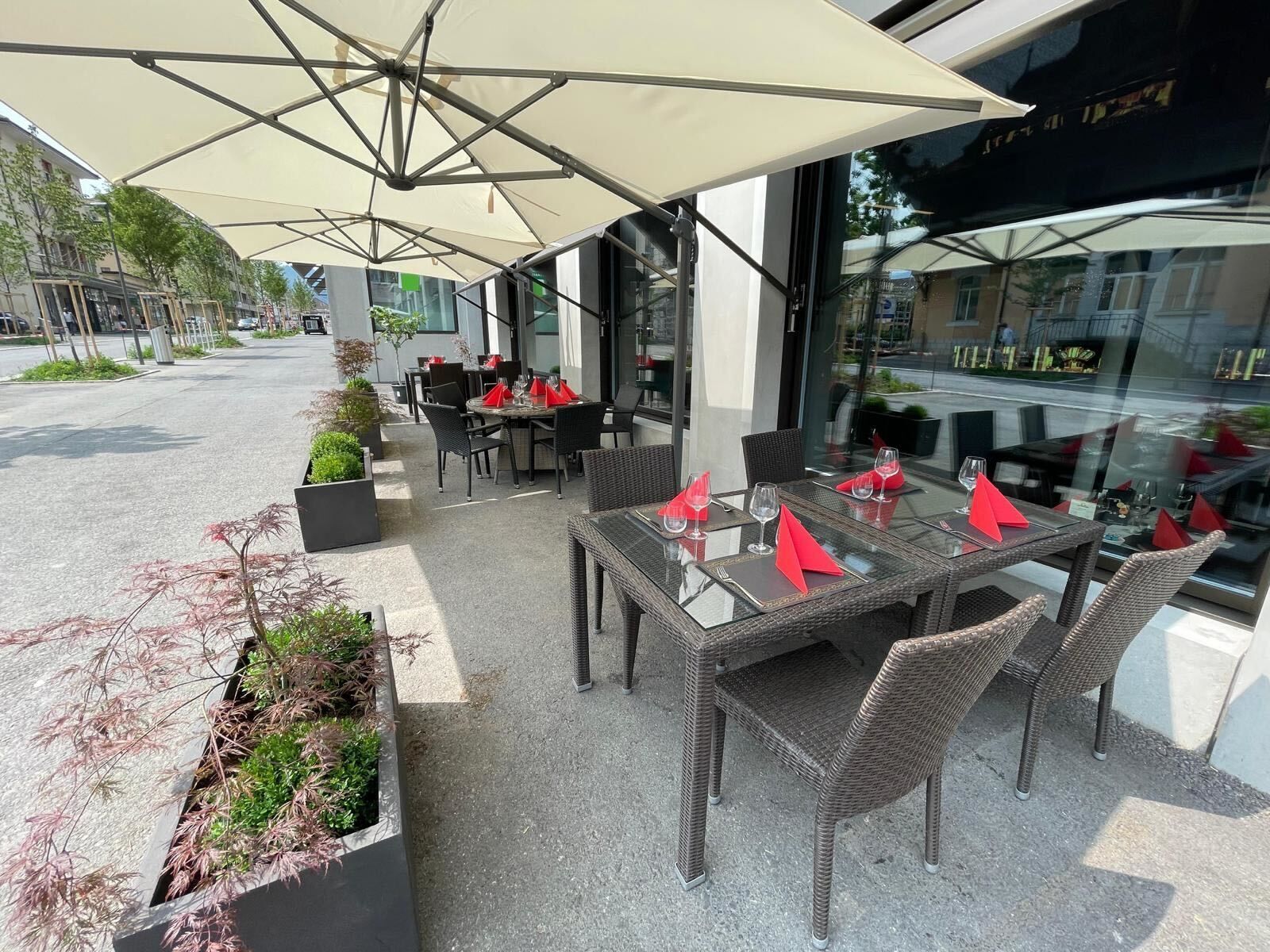 Restaurant asiatique terrasse Bulle