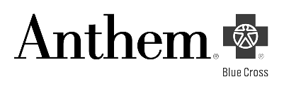 Anthem blue cross logo on a white background