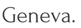 The word geneva is written in black on a white background.