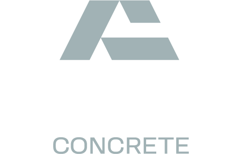 Gray logo with an abstract 