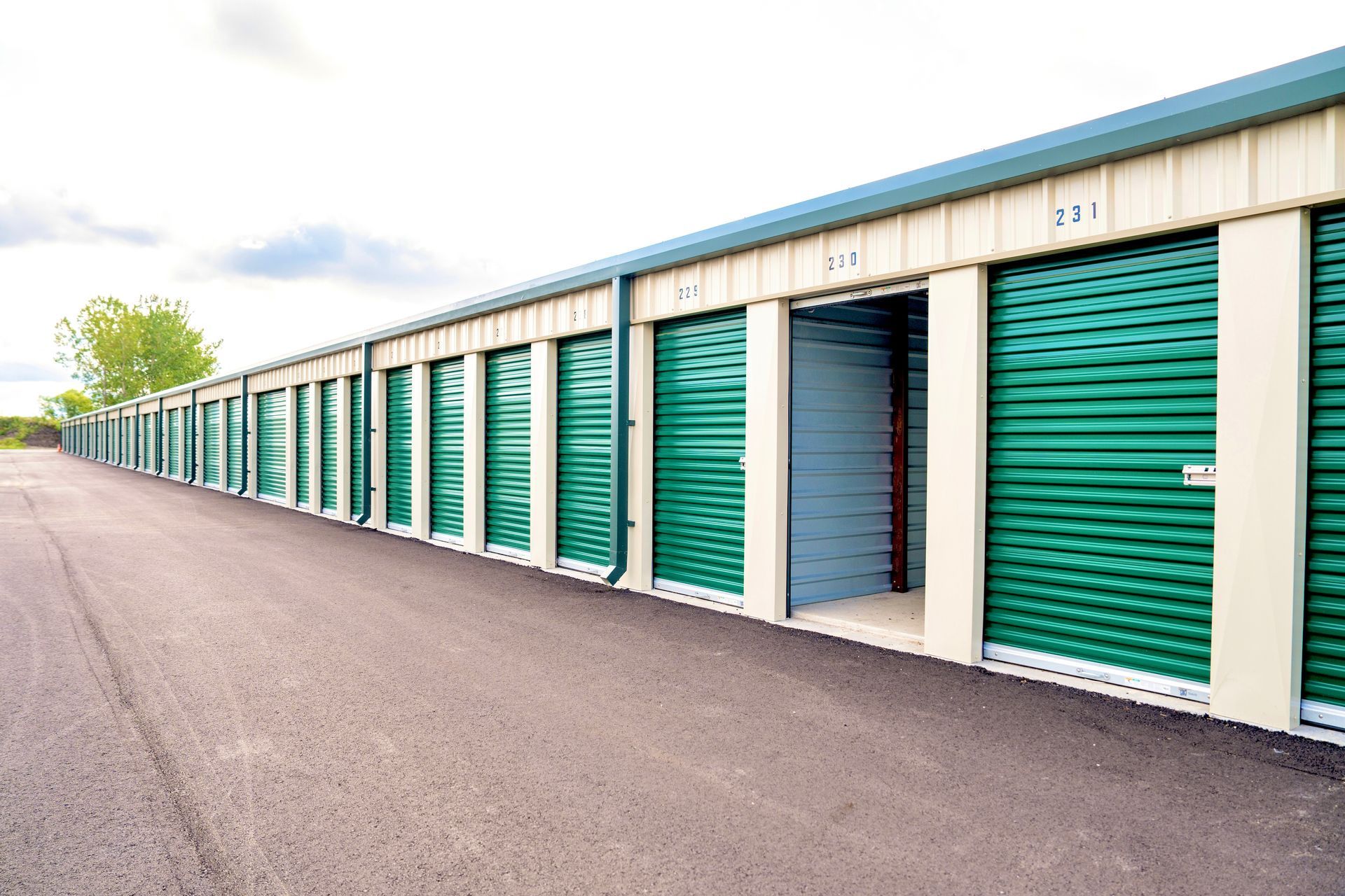 Beautiful Green Self Storage Facility in Merrillville