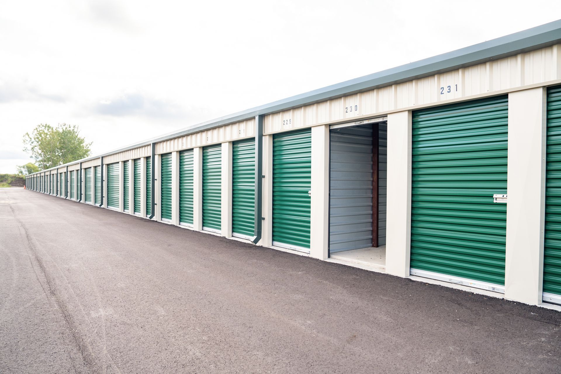 Self Storage Facility in Merrillville Displaying How Big is a 5x10 Storage Unit