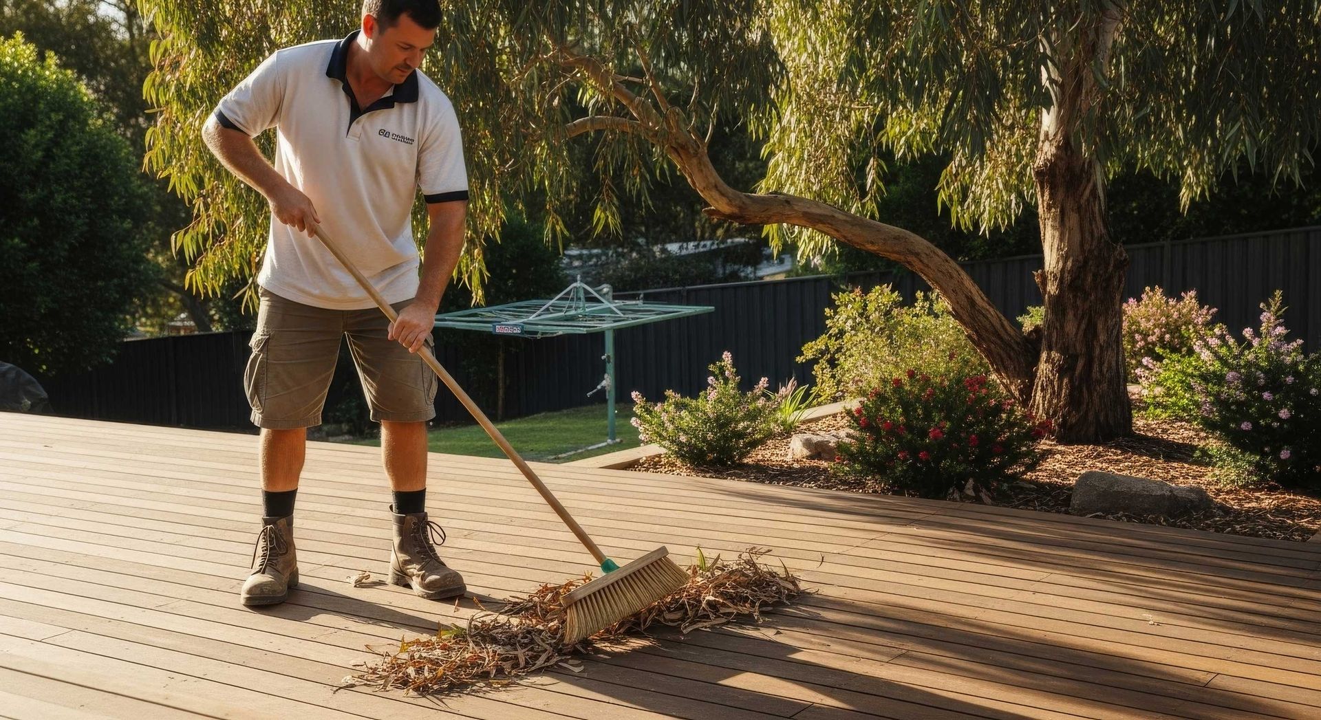 Before And After Comparison Of Deck Restoration In Hervey Bay
