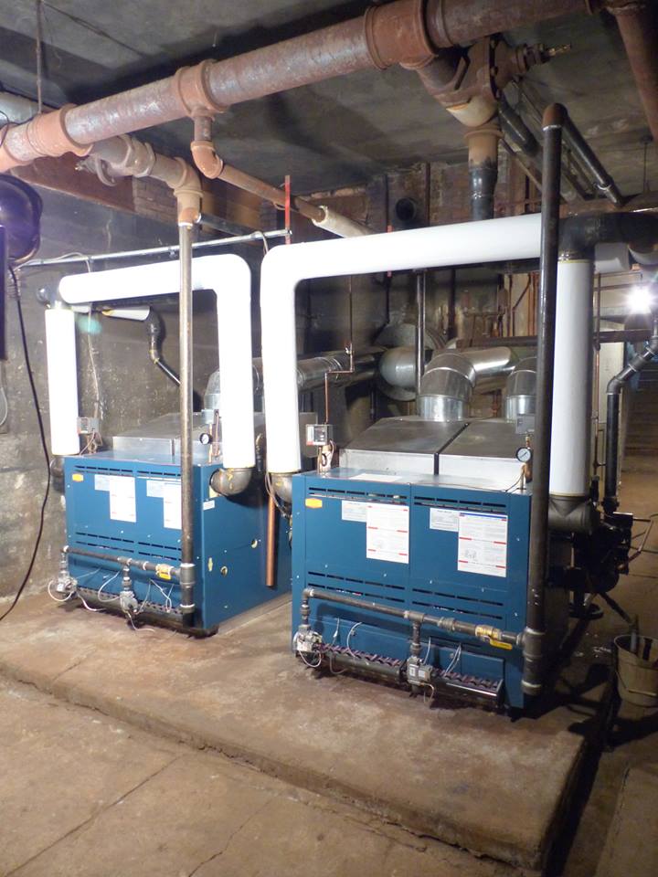 New furnaces for a large building in Albany, NY