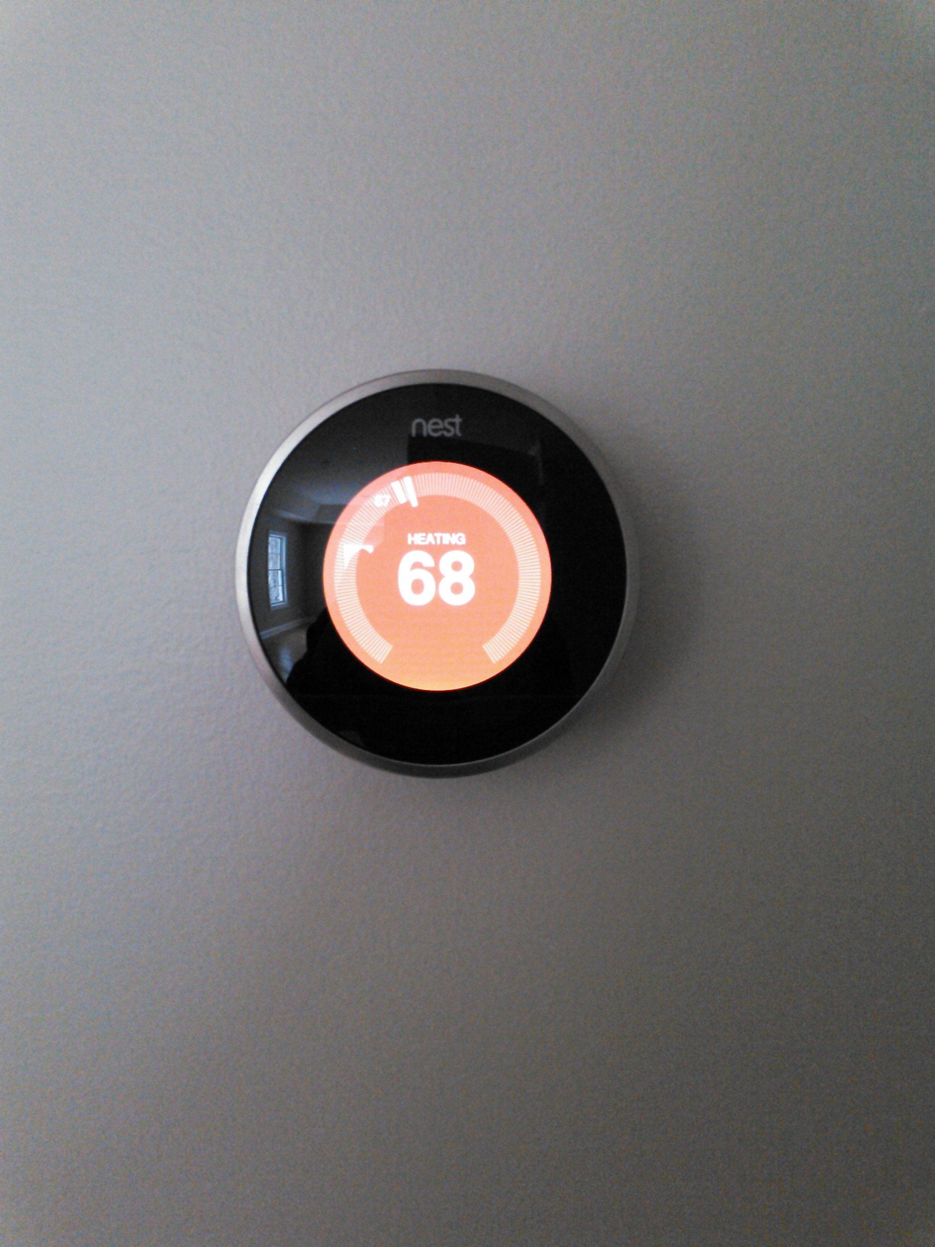 nest thermostat installed in an Albany, NY home