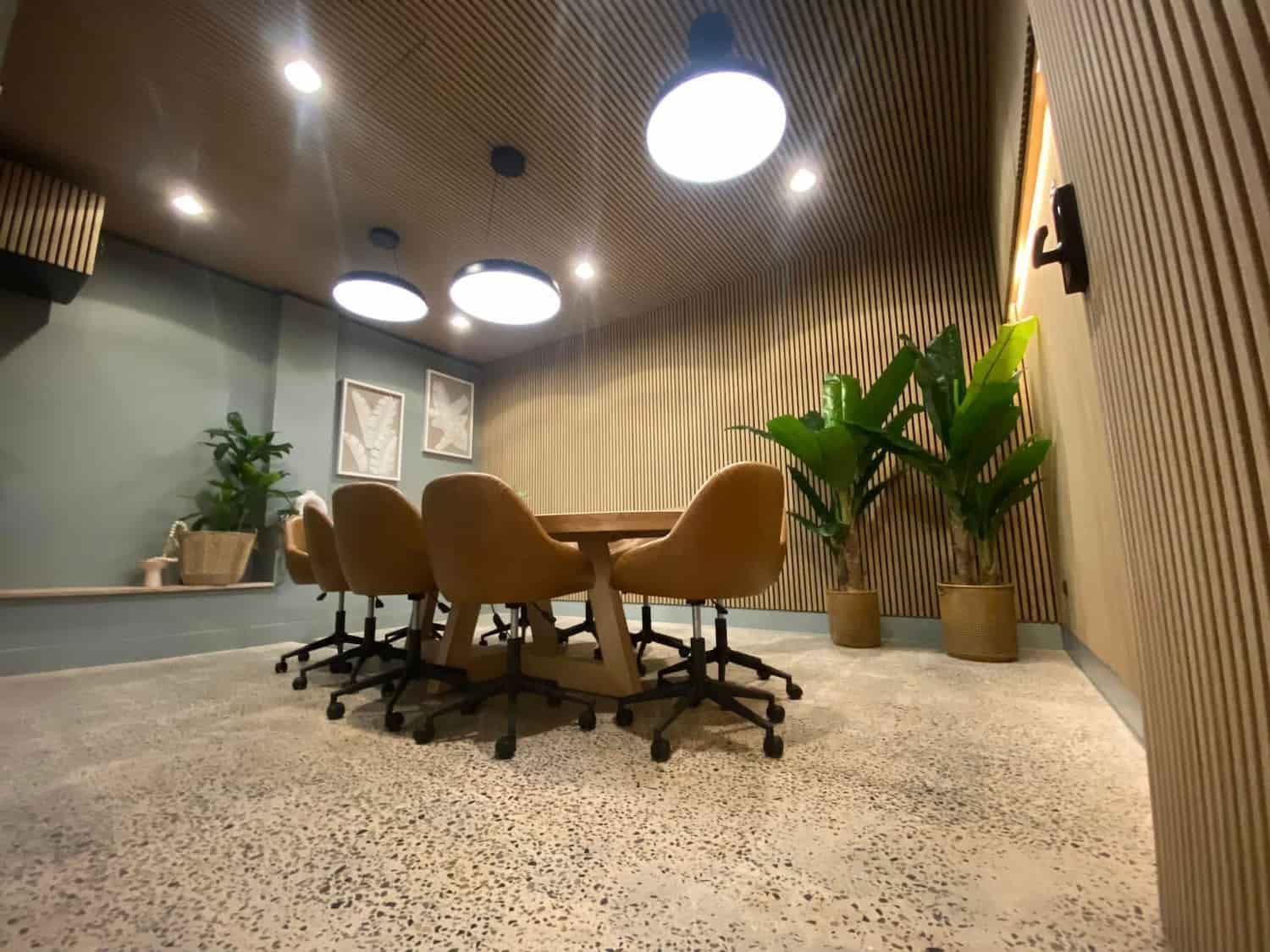 a Conference Room With a Table and Chairs in It — Reef Electrical in Bowen, QLD