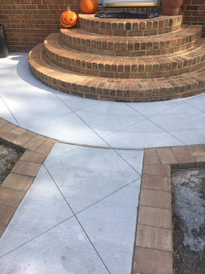 Concrete reinforcement installation — Patios in Virginia Beach, VA